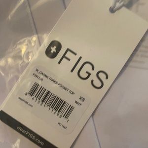 Figs White Casma Top